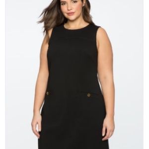 Navy blue Eloquii stretch work dress